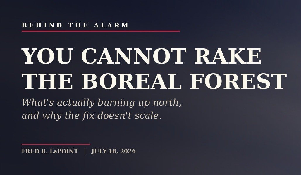 YOU CANNOT RAKE THE BOREAL FOREST