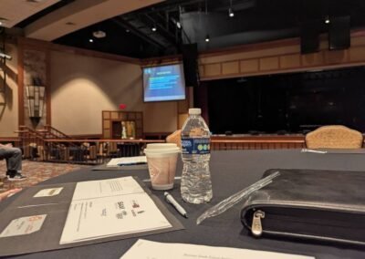 The training room at Little River Casino Resort during Rescue Task Force training, April 2025